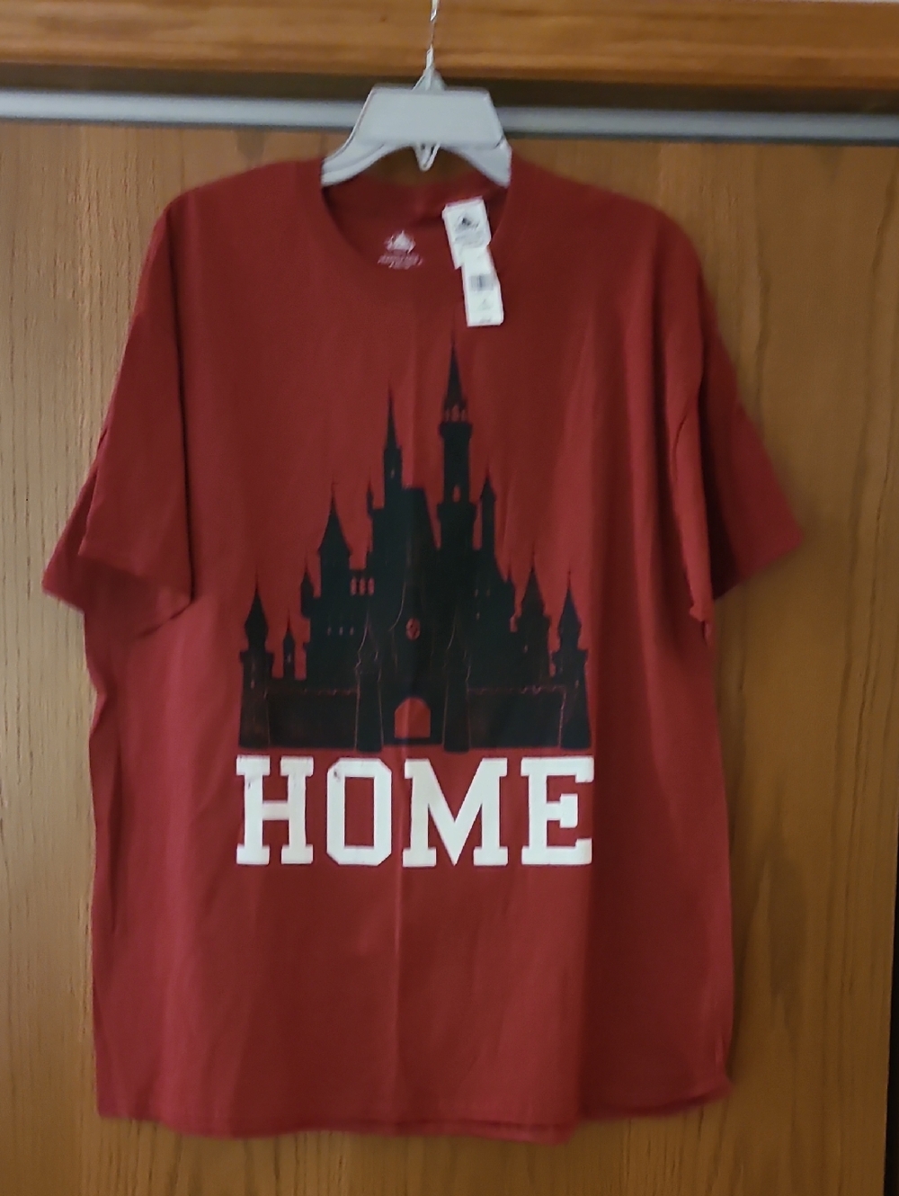 Walt Disney World red Home castle t-shirt size XL